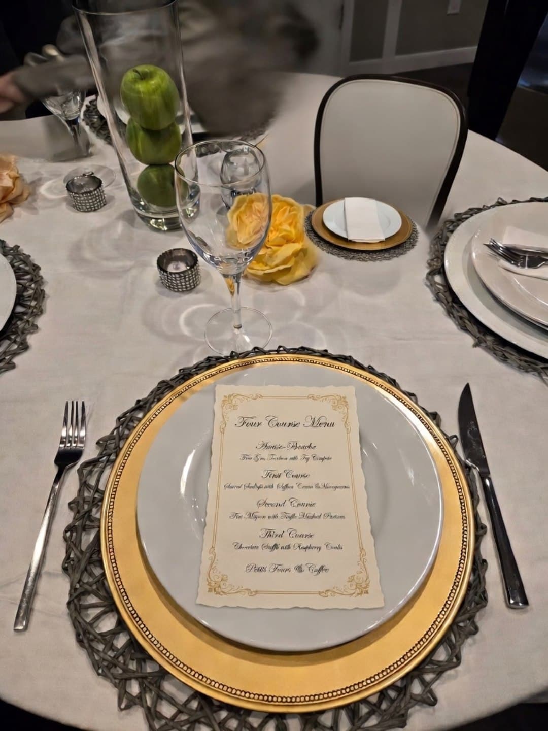A curated plated course shaped to the table
